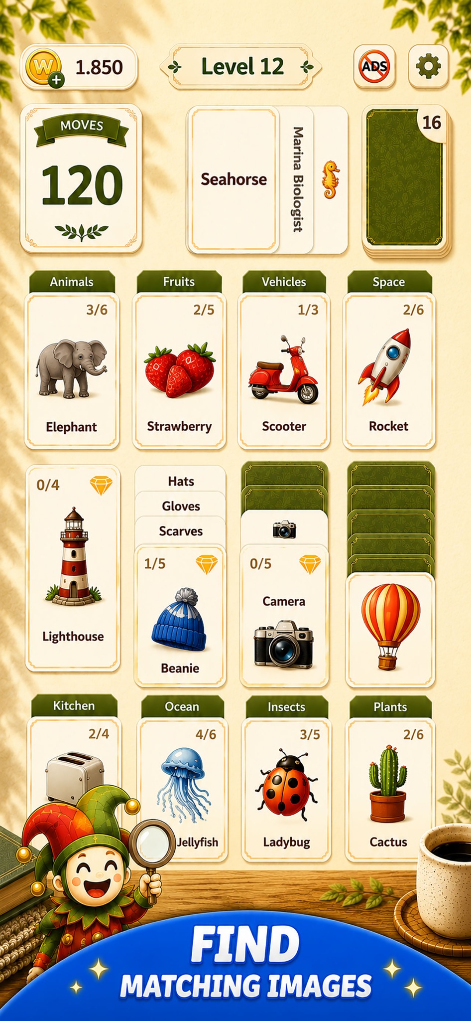 Solitaire Word Adventure matching screenshot