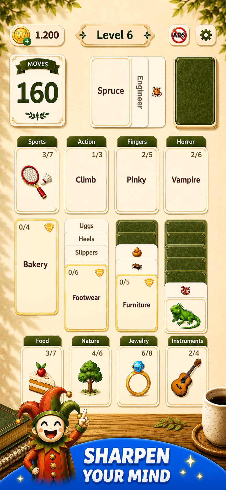Solitaire Word Adventure mind puzzle screenshot