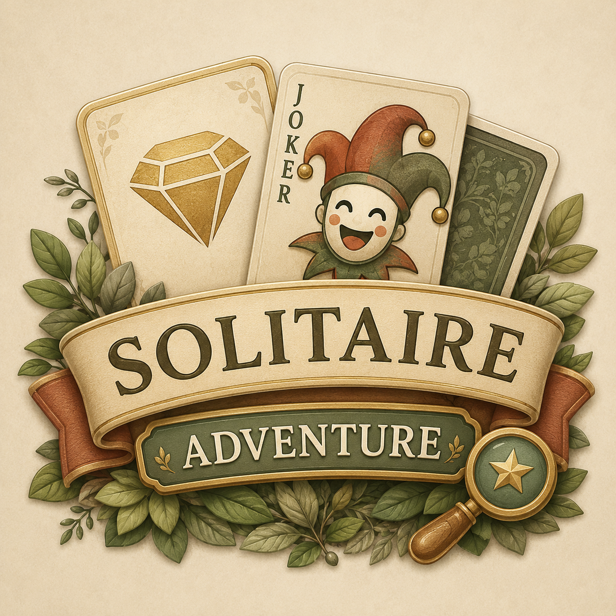 Solitaire Word Adventure logo artwork